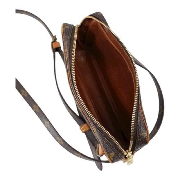 LOUIS VUITTON LV Monogram MARLY Bandouliere Shoulder Bag Vintage Brown - Picture 6 of 8